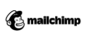 black and white MailChimp logo