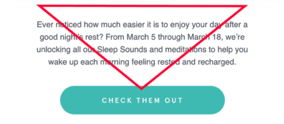 Email design review: headspace